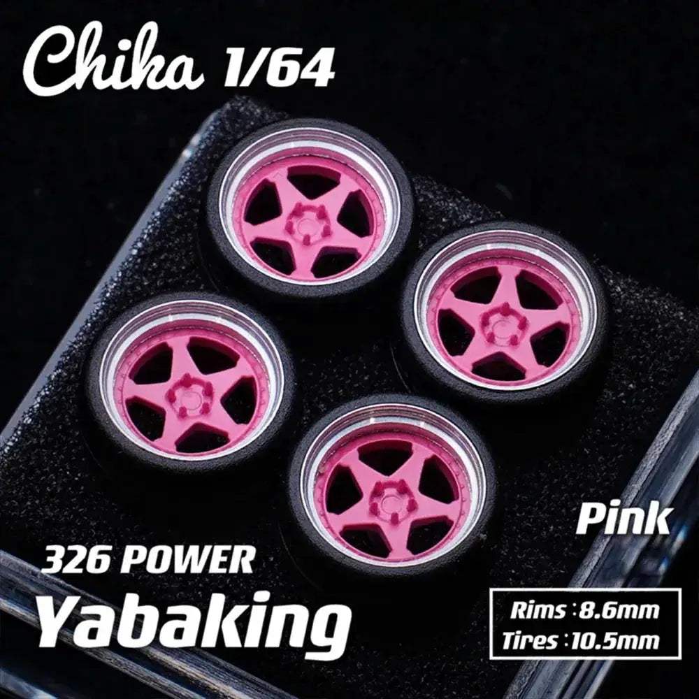 1/64 Diecast Wheels With Realistic Rubber Tires For MiniGT - ToylandEU