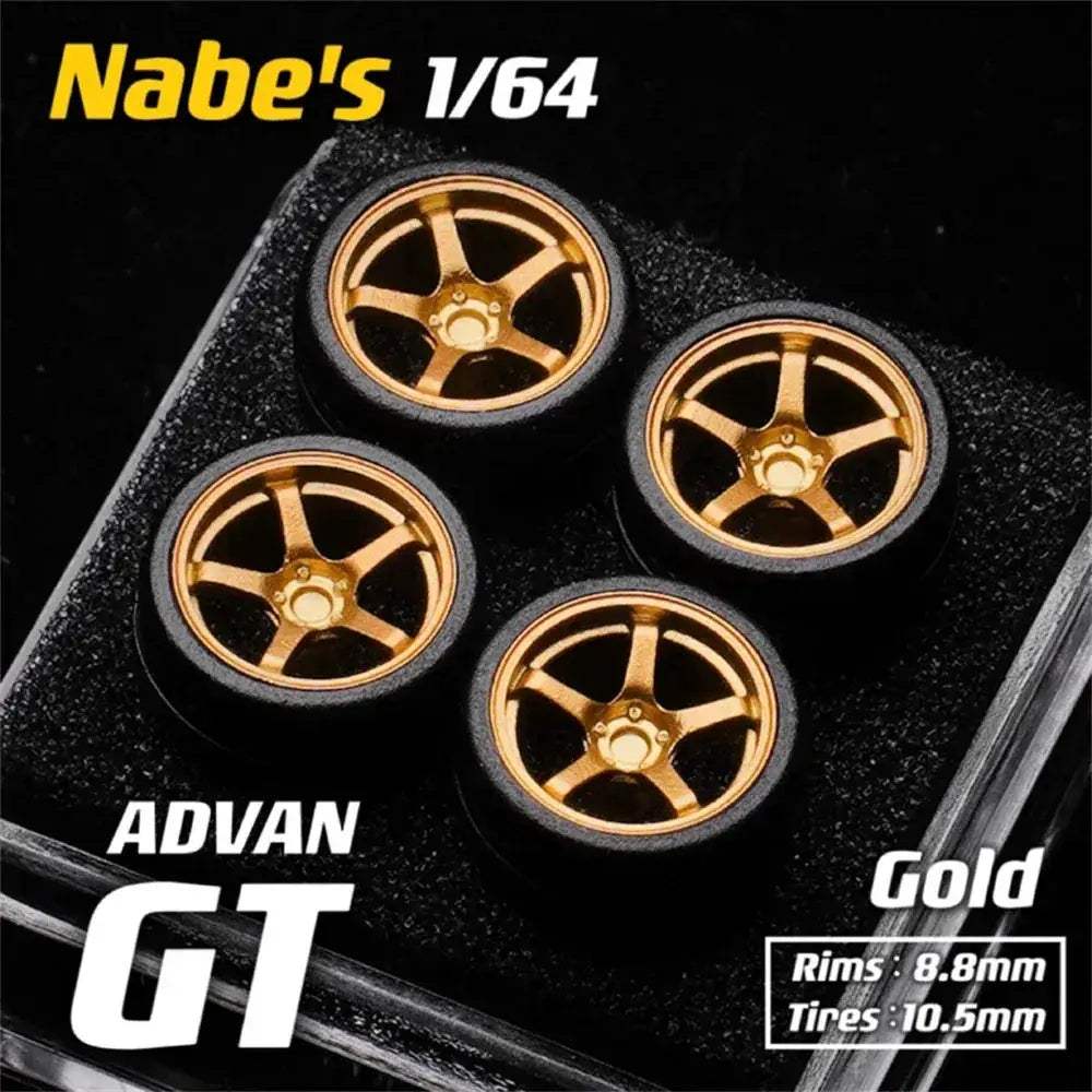 1/64 Diecast Wheels With Realistic Rubber Tires For MiniGT - ToylandEU