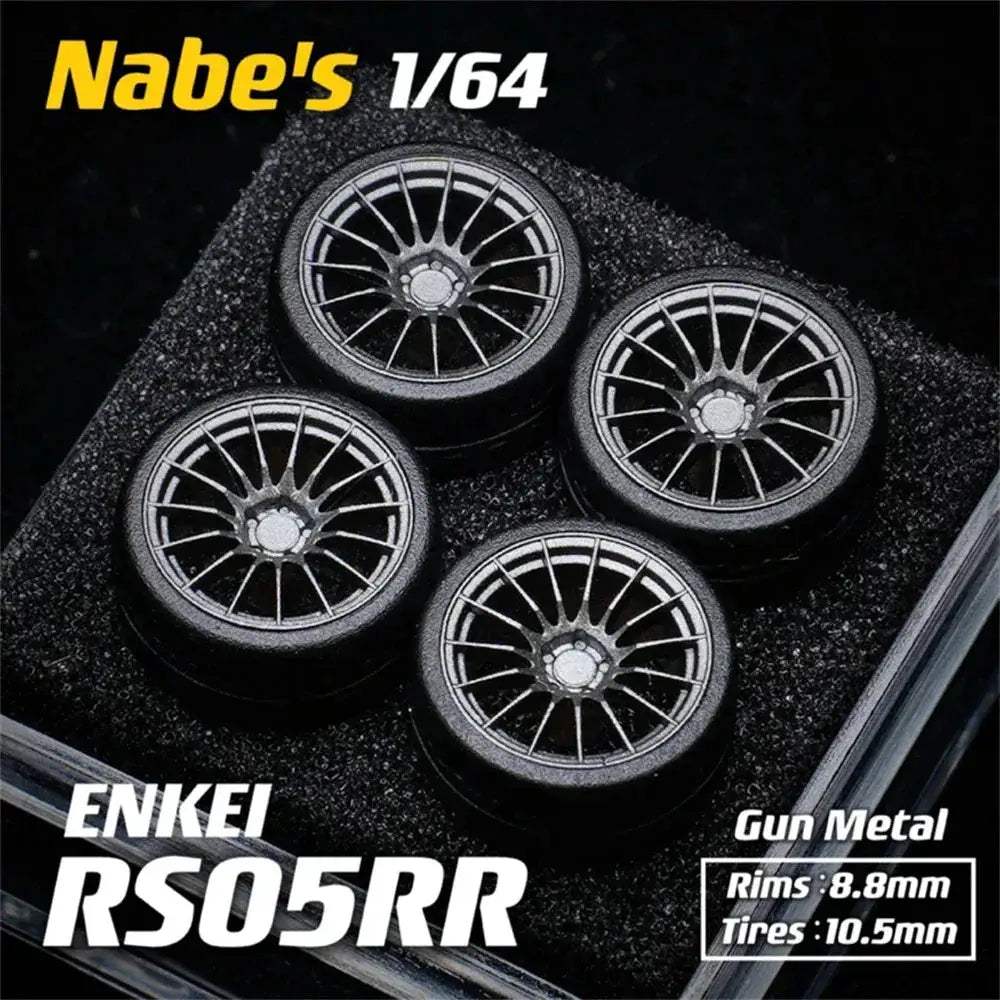 1/64 Diecast Wheels With Realistic Rubber Tires For MiniGT - ToylandEU