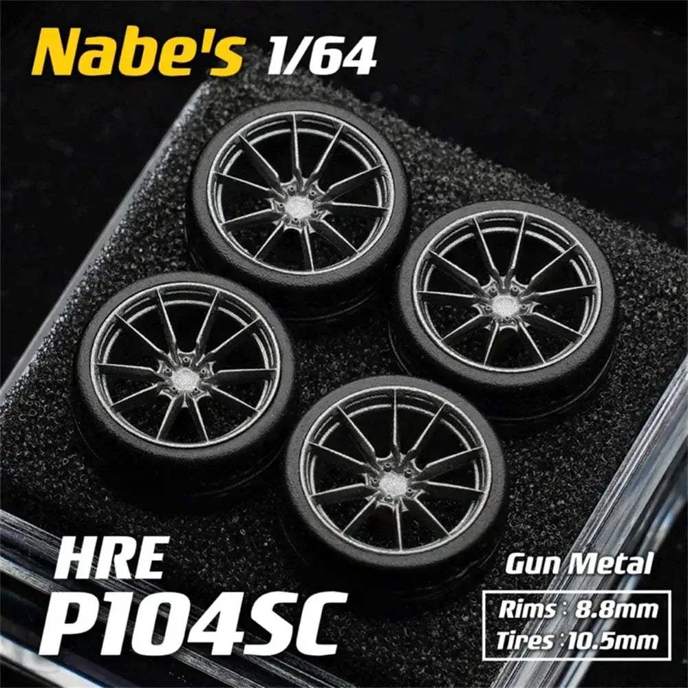 1/64 Diecast Wheels With Realistic Rubber Tires For MiniGT - ToylandEU
