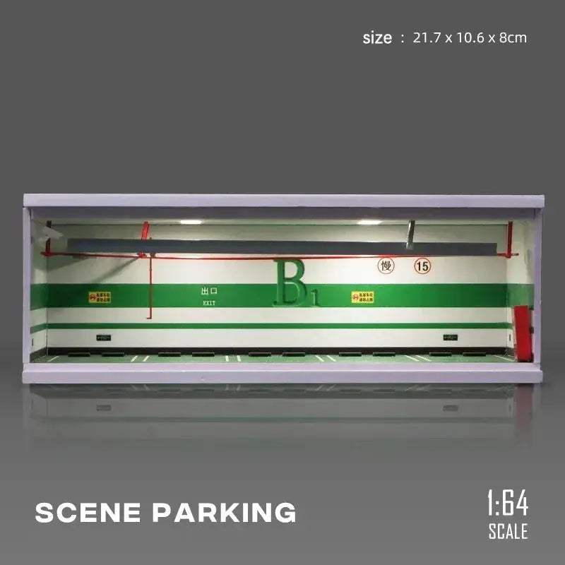 1/64 Garage Diorama With Lighting For Model Scenery - ToylandEU