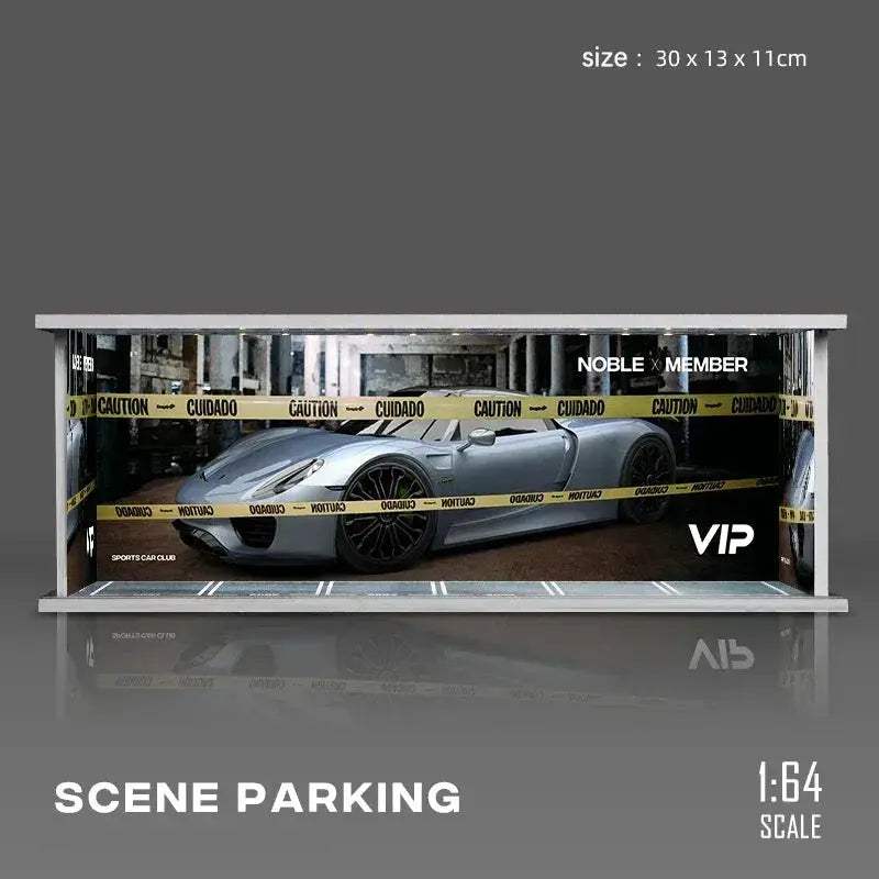 1/64 Garage Diorama With Lighting For Model Scenery - ToylandEU