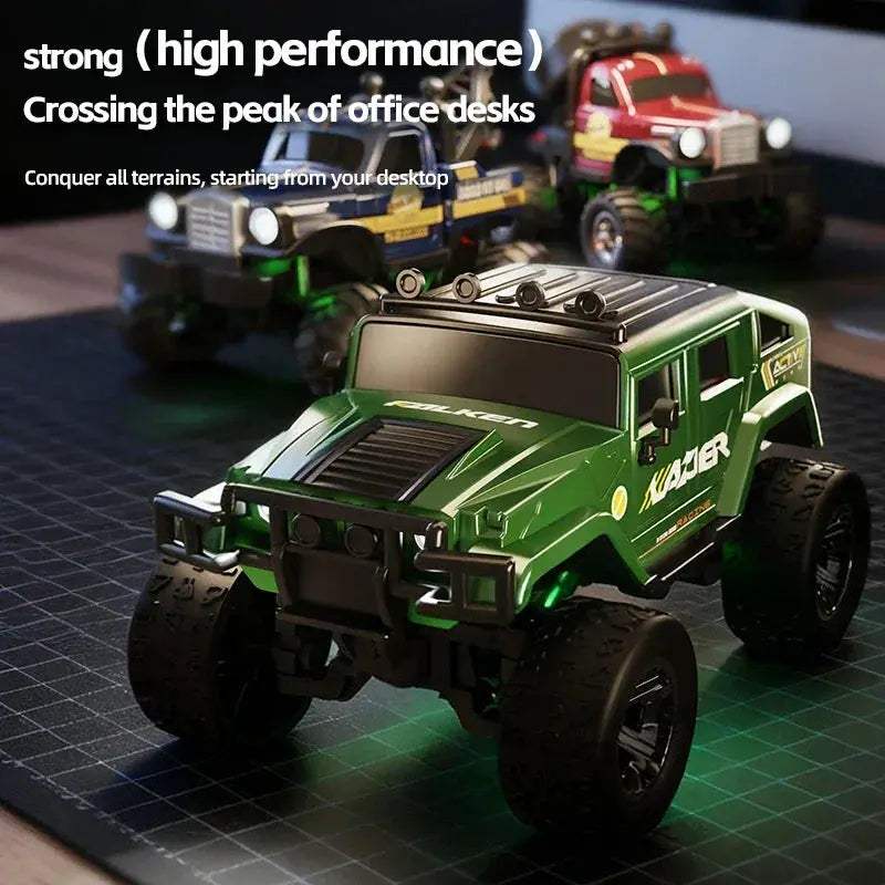 1 64 Scale 4WD RC Monster Truck Off Road CompactDesktop - ToylandEU