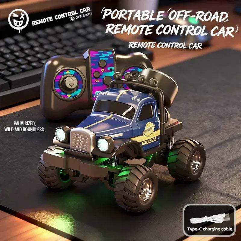 1 64 Scale 4WD RC Monster Truck Off Road CompactDesktop - ToylandEU