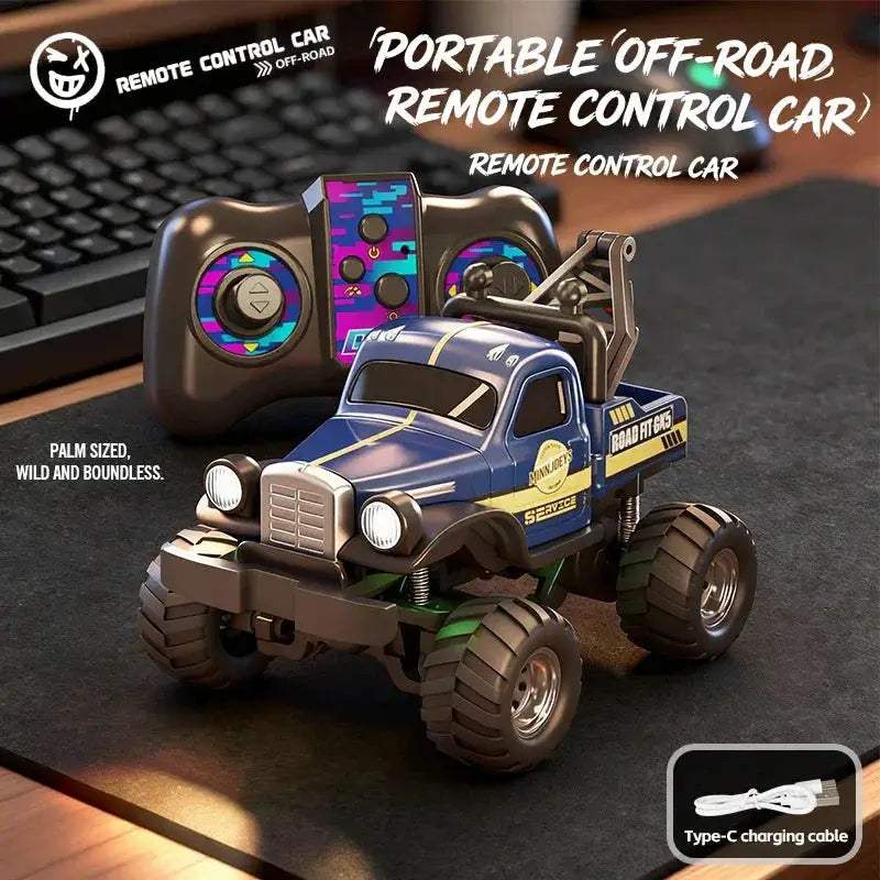 1 64 Scale 4WD RC Monster Truck Off Road CompactDesktop - ToylandEU