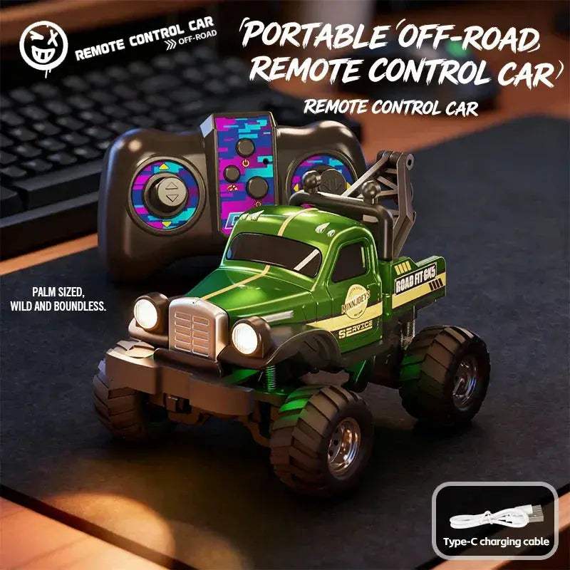 1 64 Scale 4WD RC Monster Truck Off Road CompactDesktop - ToylandEU
