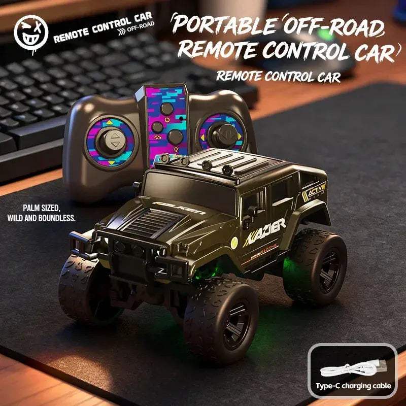 1 64 Scale 4WD RC Monster Truck Off Road CompactDesktop - ToylandEU