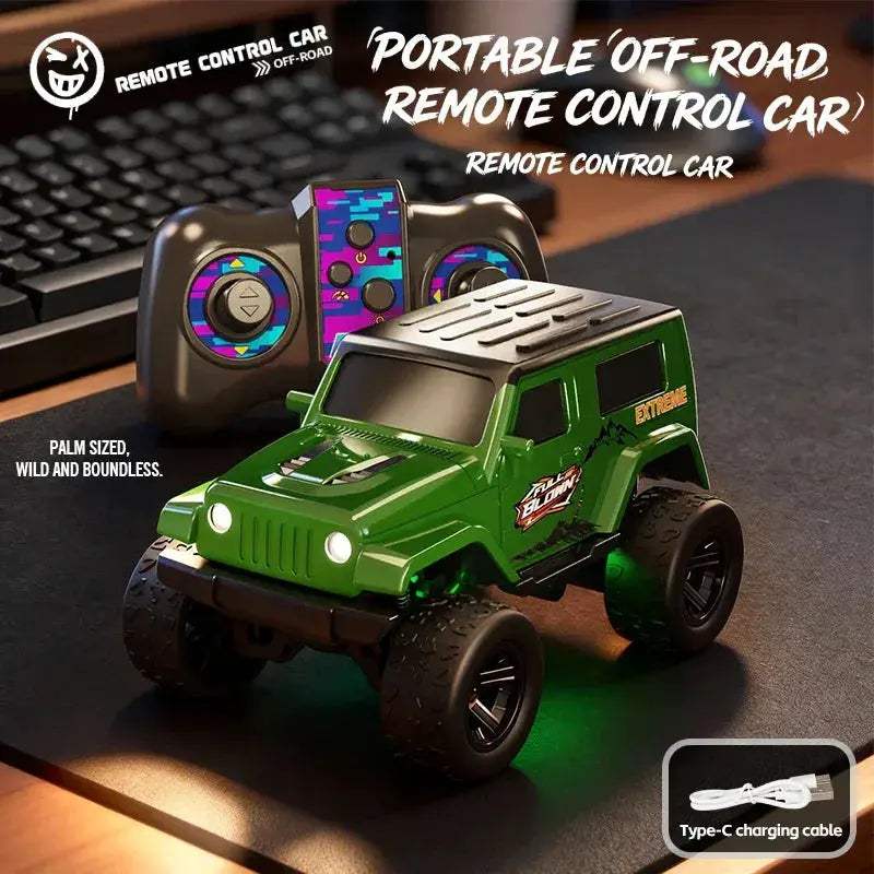1 64 Scale 4WD RC Monster Truck Off Road CompactDesktop - ToylandEU