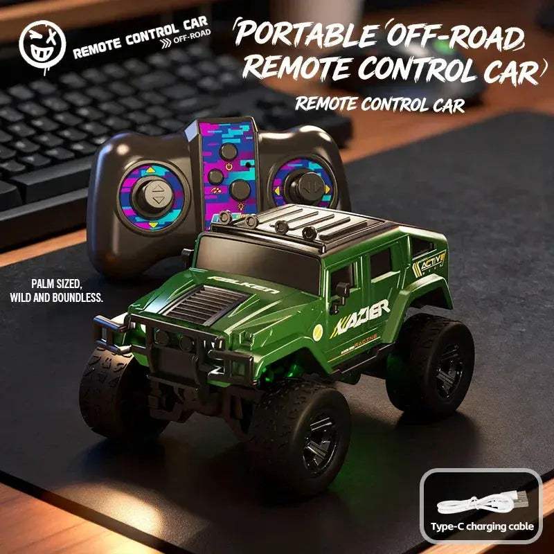 1 64 Scale 4WD RC Monster Truck Off Road CompactDesktop - ToylandEU