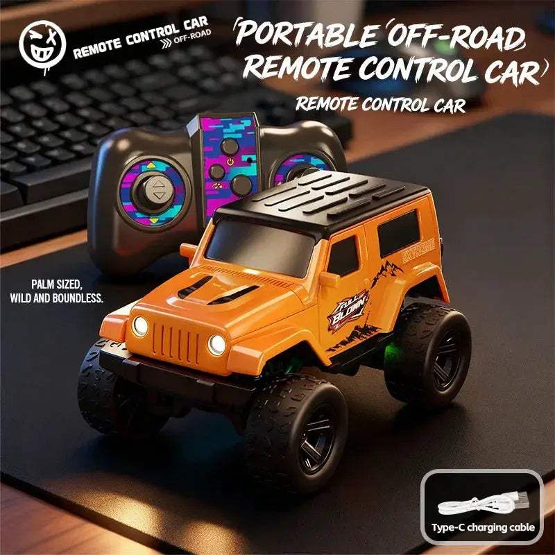 1 64 Scale 4WD RC Monster Truck Off Road CompactDesktop - ToylandEU