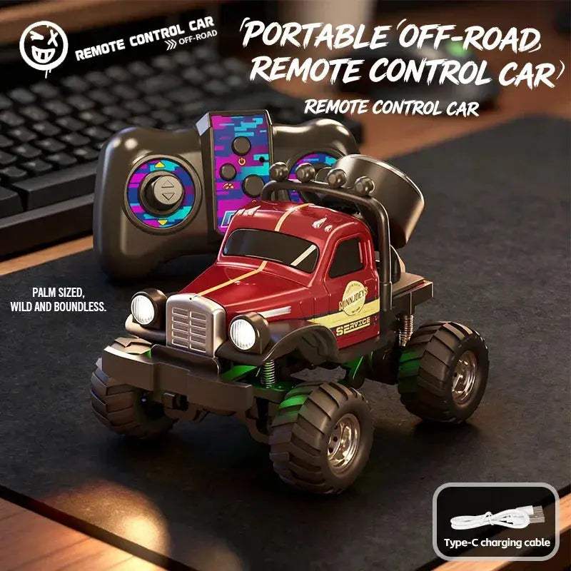 1 64 Scale 4WD RC Monster Truck Off Road CompactDesktop - ToylandEU