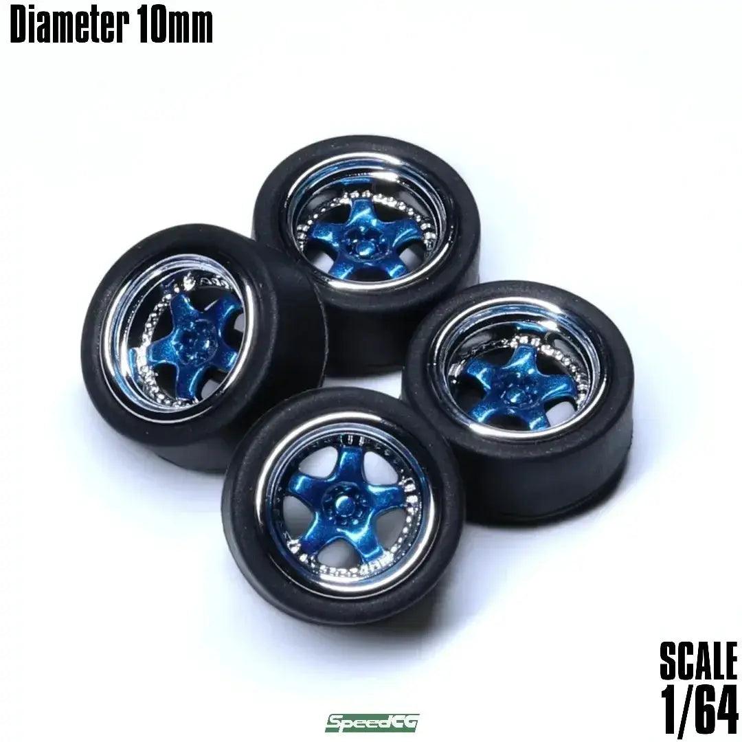  1/64 Scale ABS Wheels For Model Cars With Rubber Tires -  ToylandEU™