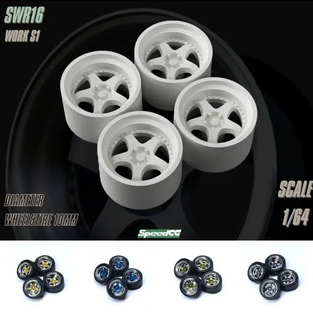  1/64 Scale ABS Wheels For Model Cars With Rubber Tires -  ToylandEU™