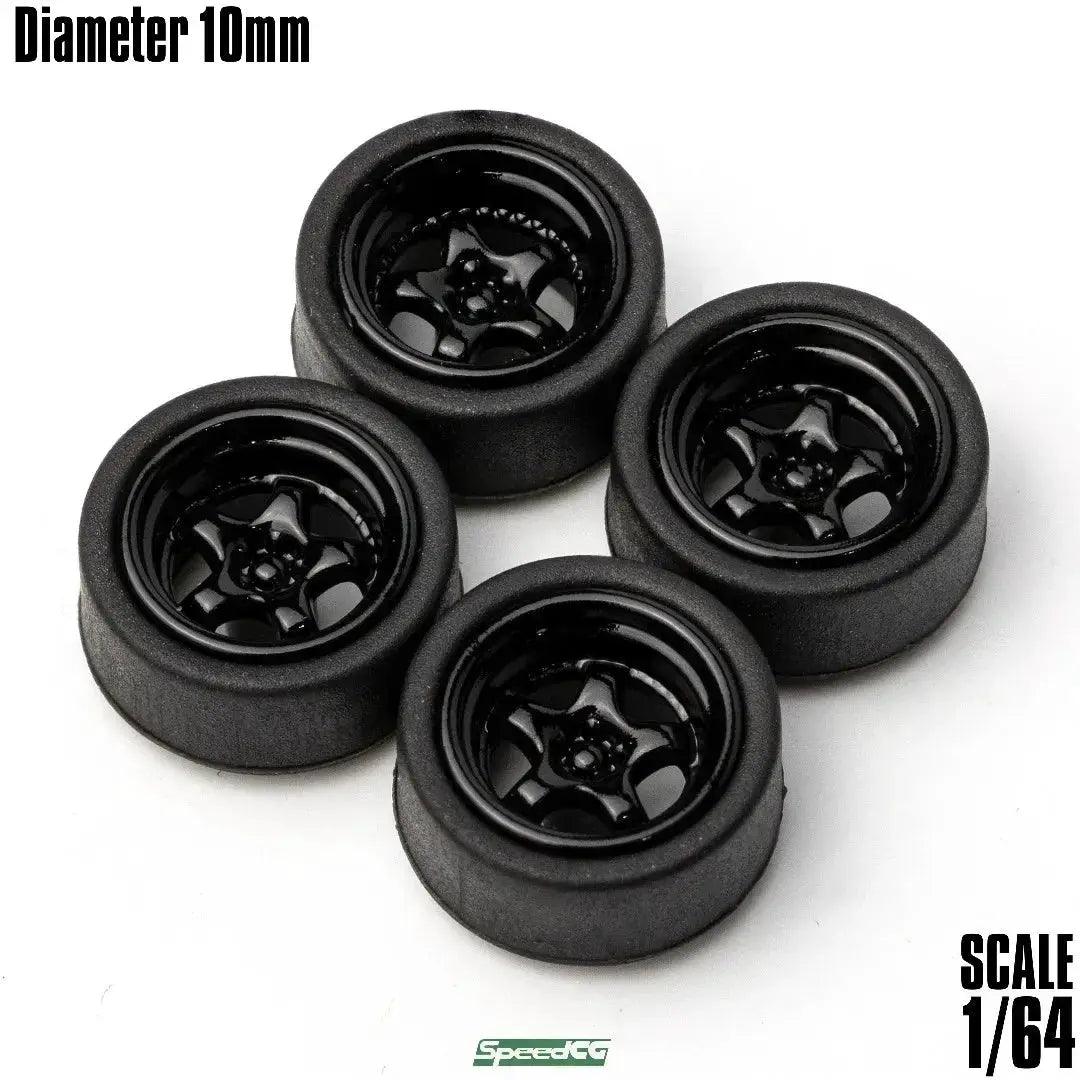  1/64 Scale ABS Wheels For Model Cars With Rubber Tires -  ToylandEU™