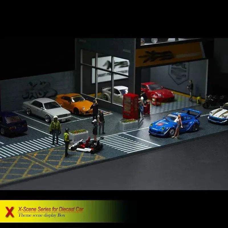 1/64 Scale Model Car Diorama With Lights PVC Expansion Sheet - ToylandEU