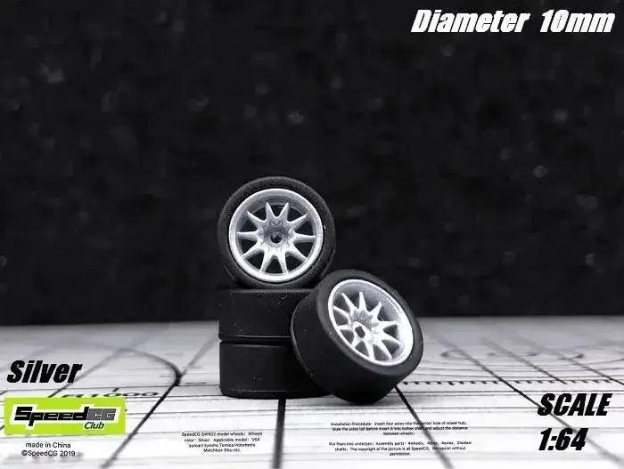  1 64th Scale ABS Wheels For Model Cars Durable Rubber Tires -  ToylandEU™