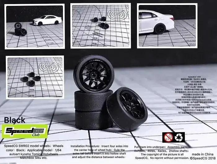  1 64th Scale ABS Wheels For Model Cars Durable Rubber Tires -  ToylandEU™