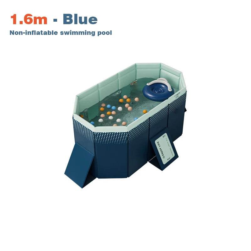 1.6M/1.8M Swimming Foldable Pool for Large Dogs Durable Bathing - ToylandEU
