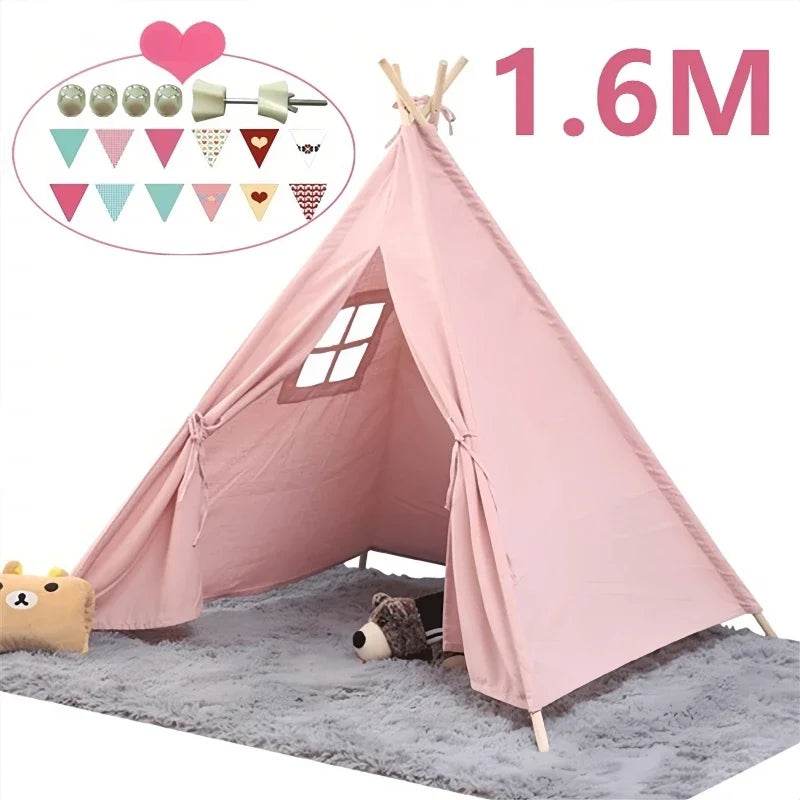 1.6M Portable Kids Tent Play House for Children Cabana Teepee - ToylandEU