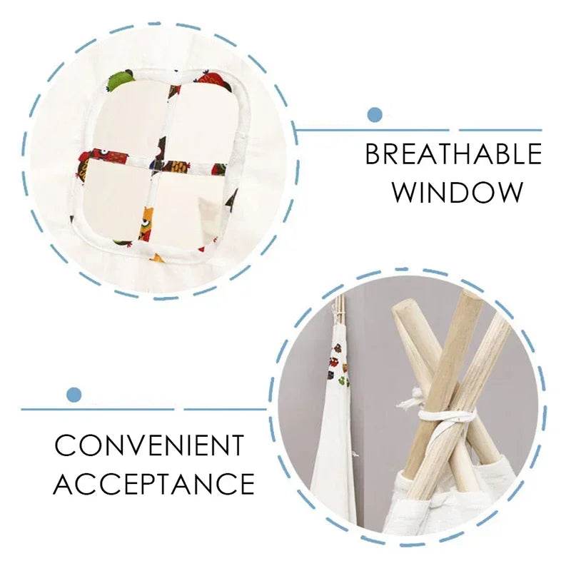 1.6M Portable Kids Tent Play House for Children Cabana Teepee - ToylandEU