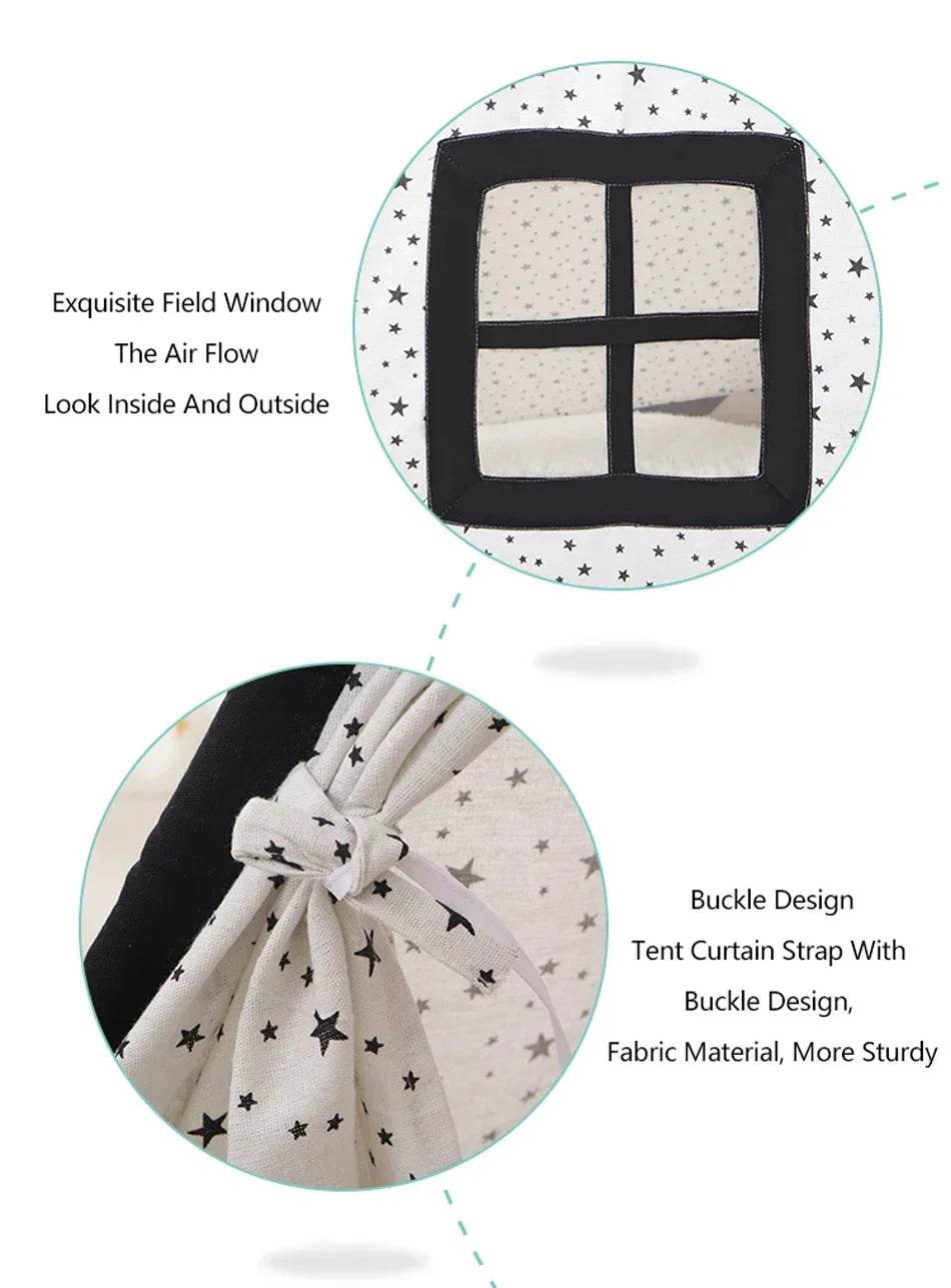 1.6M Portable Kids Tent Play House for Children Cabana Teepee - ToylandEU