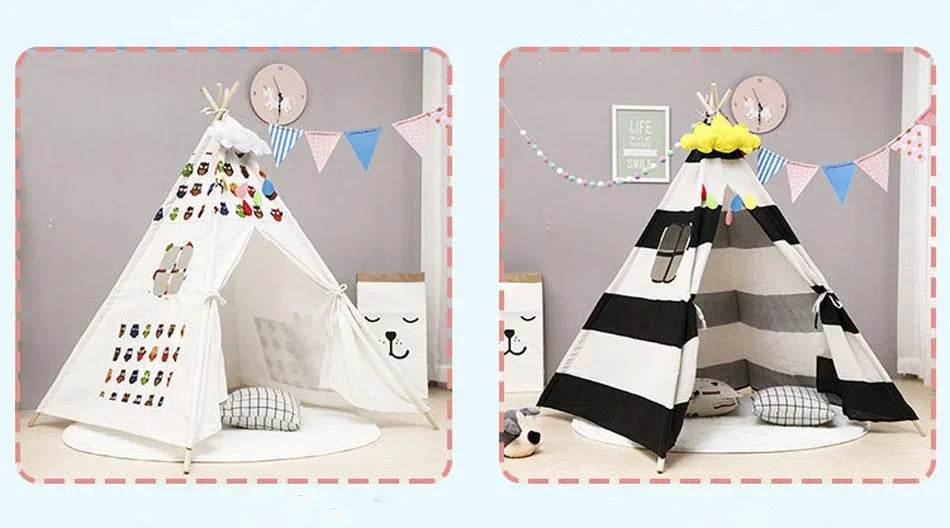 1.6M Portable Kids Tent Play House for Children Cabana Teepee - ToylandEU