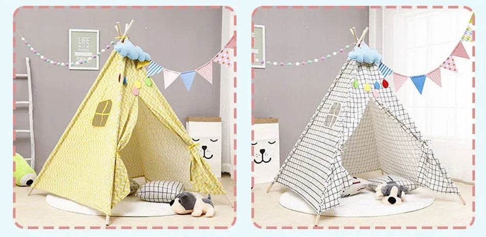 1.6M Portable Kids Tent Play House for Children Cabana Teepee - ToylandEU