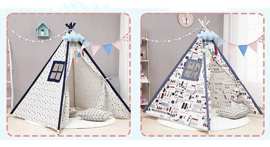 1.6M Portable Kids Tent Play House for Children Cabana Teepee - ToylandEU