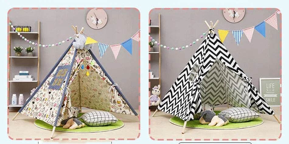 1.6M Portable Kids Tent Play House for Children Cabana Teepee - ToylandEU