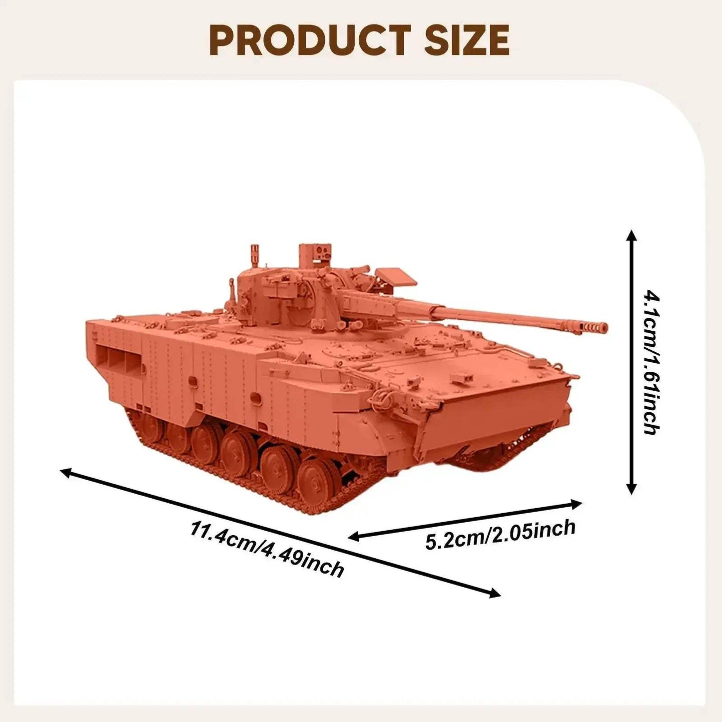 1:72 Tank Model Kit For DIY Assembly And Tabletop Play - ToylandEU