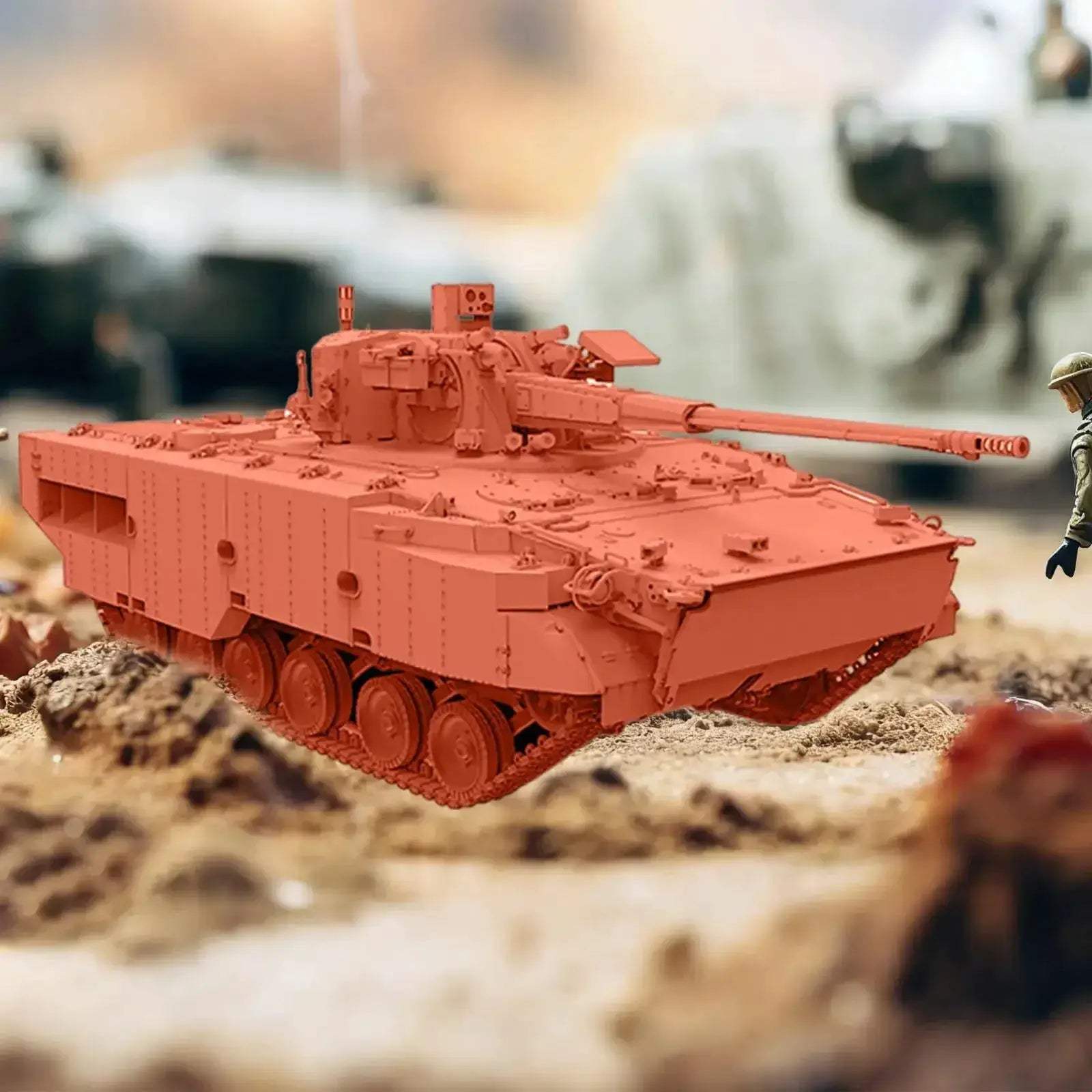 1:72 Tank Model Kit For DIY Assembly And Tabletop Play - ToylandEU