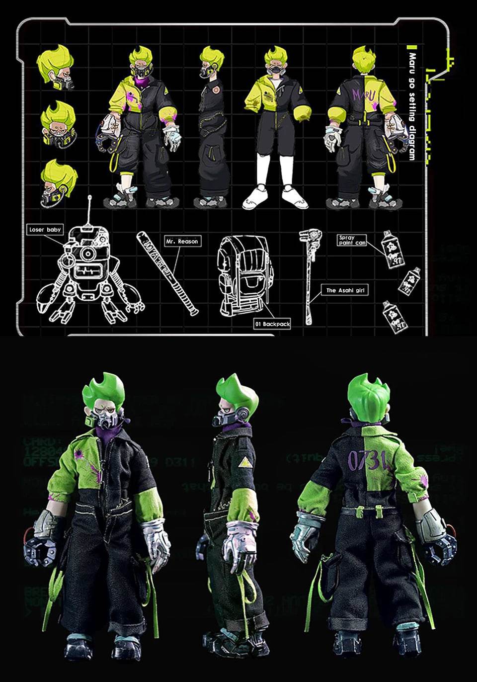 1/8 Doll Boy Girl Robots Soldier Set Figurine Anime Toy 20cm - ToylandEU