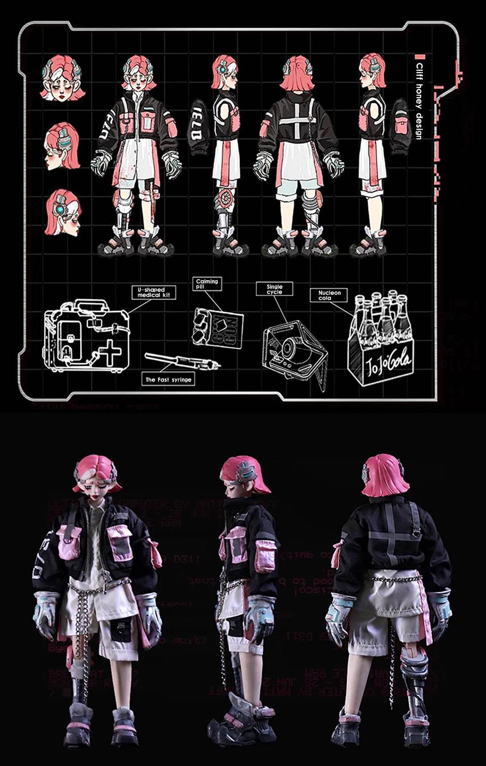 1/8 Doll Boy Girl Robots Soldier Set Figurine Anime Toy 20cm - ToylandEU