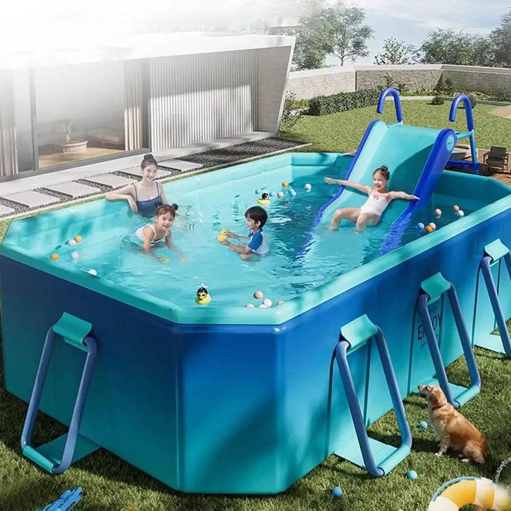  1.8m 2.1m 2.6m 3m PVC Swimming Pool Foldable For Family -  ToylandEU™