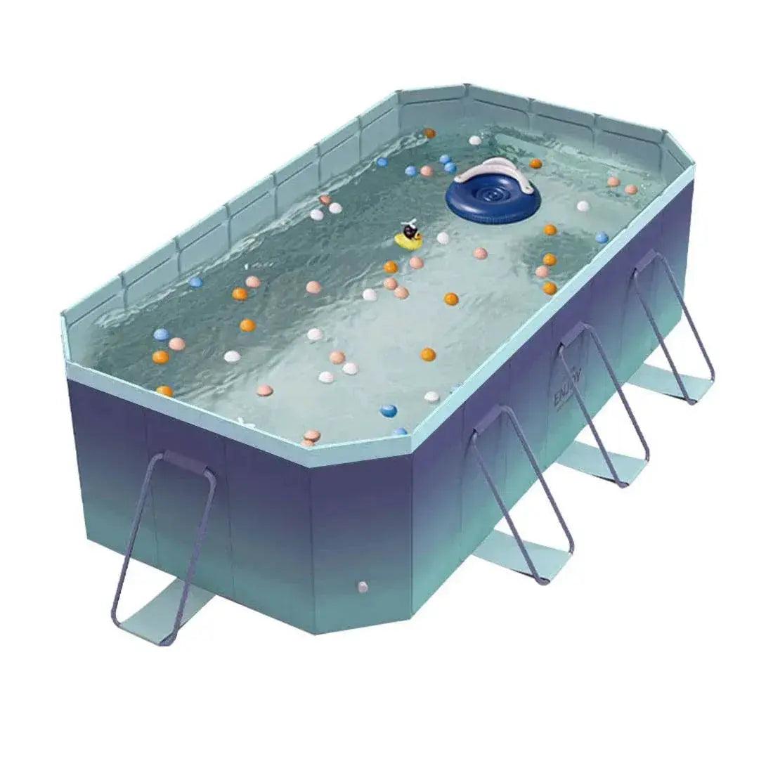  1.8m 2.1m 2.6m 3m PVC Swimming Pool Foldable For Family -  ToylandEU™