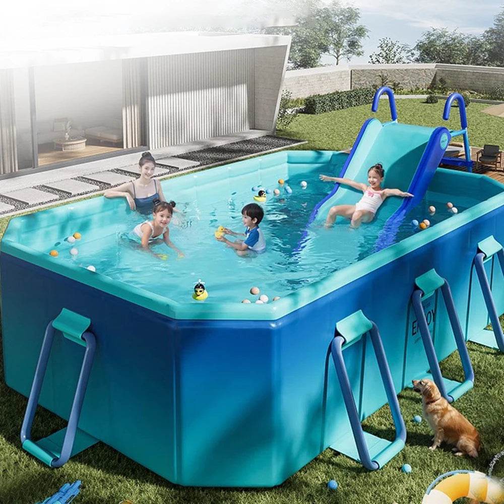 1.8m 2.1m 2.6m 3m PVC Swimming Pool Foldable For Family - ToylandEU