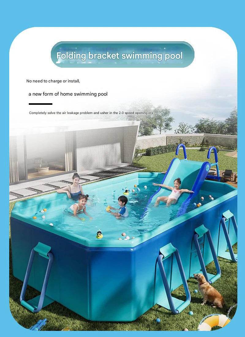 1.8m 2.1m 2.6m 3m PVC Swimming Pool Foldable For Family - ToylandEU