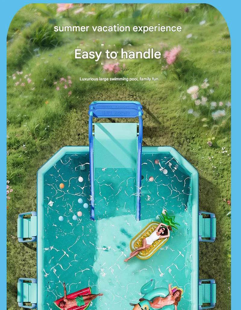 1.8m 2.1m 2.6m 3m PVC Swimming Pool Foldable For Family - ToylandEU