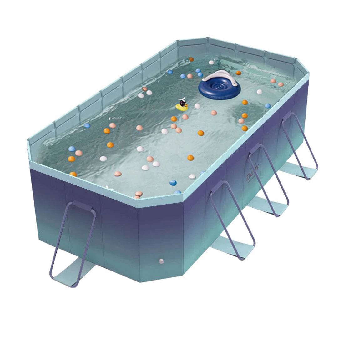 1.8m 2.1m 2.6m 3m PVC Swimming Pool Foldable For Family - ToylandEU