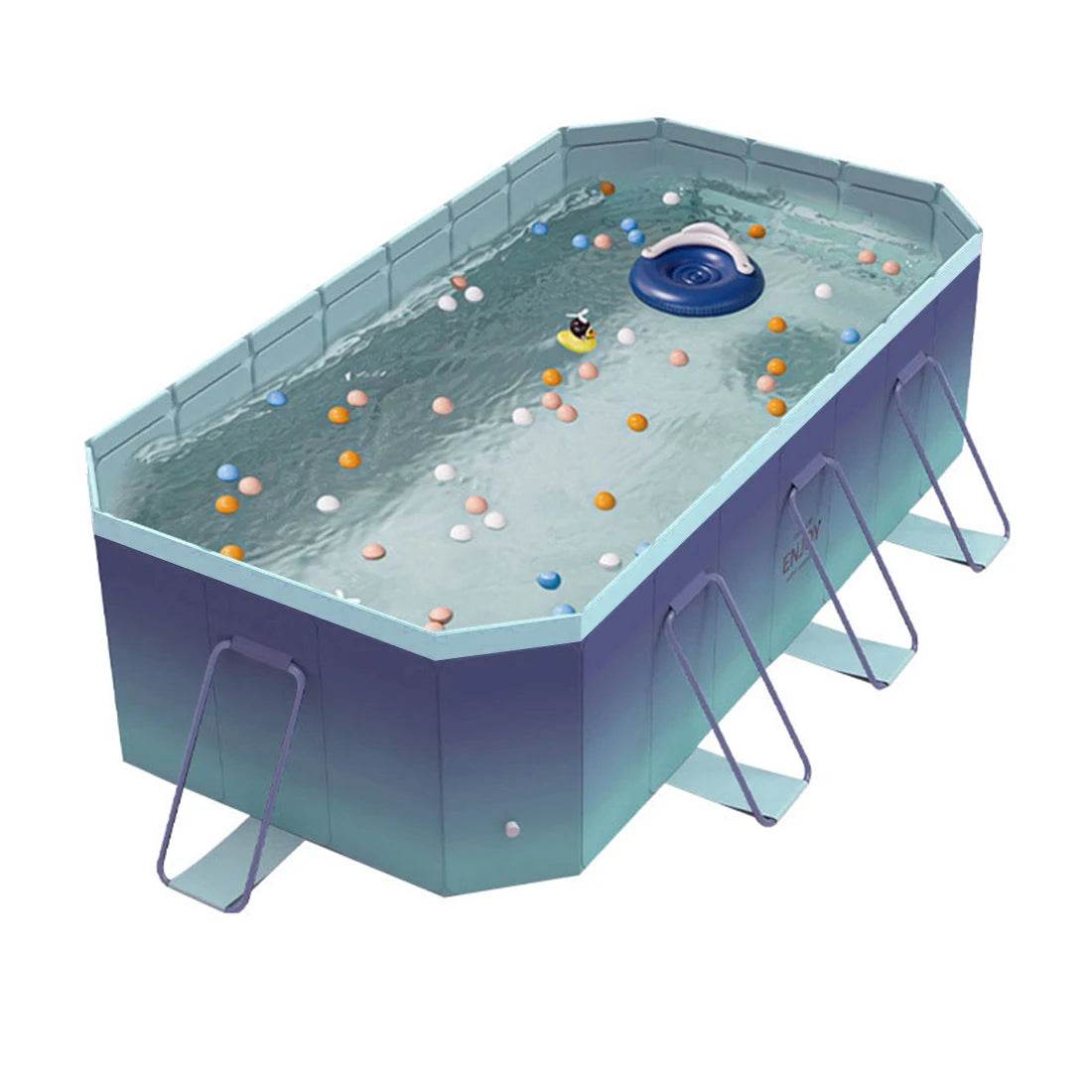 1.8m 2.1m 2.6m 3m PVC Swimming Pool Foldable For Family - ToylandEU