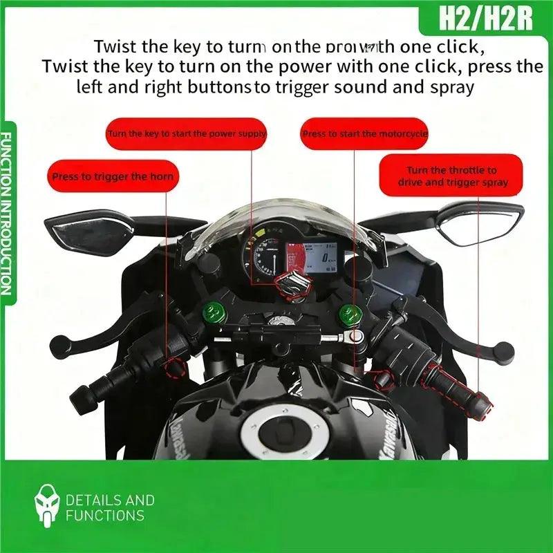  1:9 Diecast Racing Motorcycle Model Sound And Light -  ToylandEU™