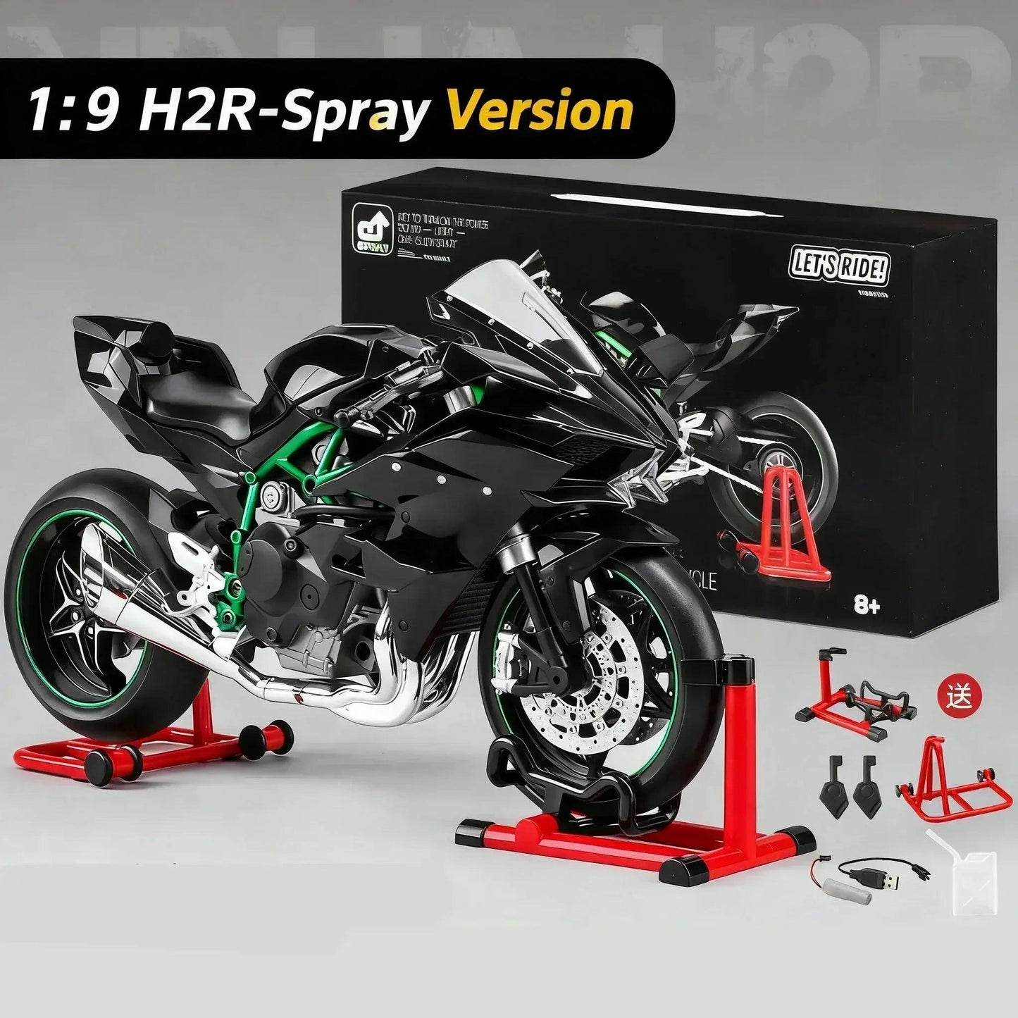  1:9 Diecast Racing Motorcycle Model Sound And Light -  ToylandEU™