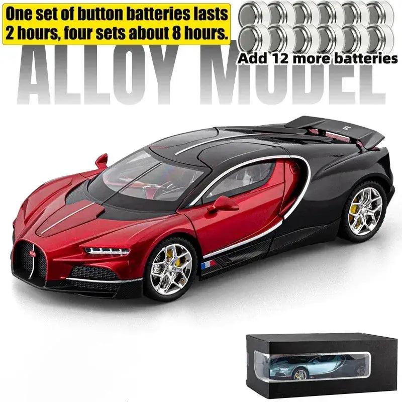  1 To 24 Alloy Diecast Supercar Sound Light PullBack -  ToylandEU™