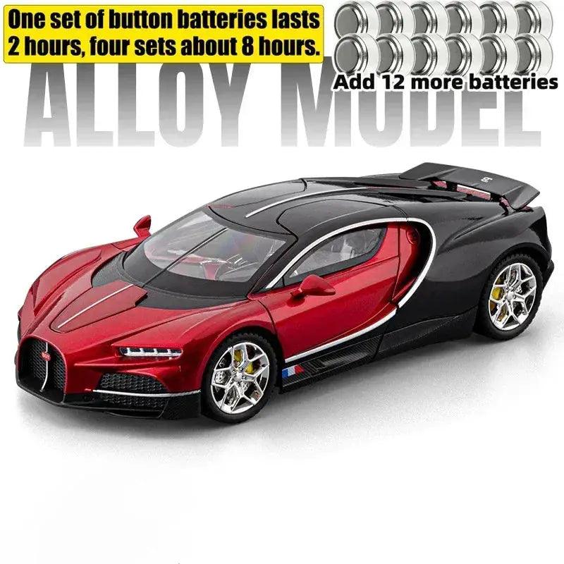  1 To 24 Alloy Diecast Supercar Sound Light PullBack -  ToylandEU™