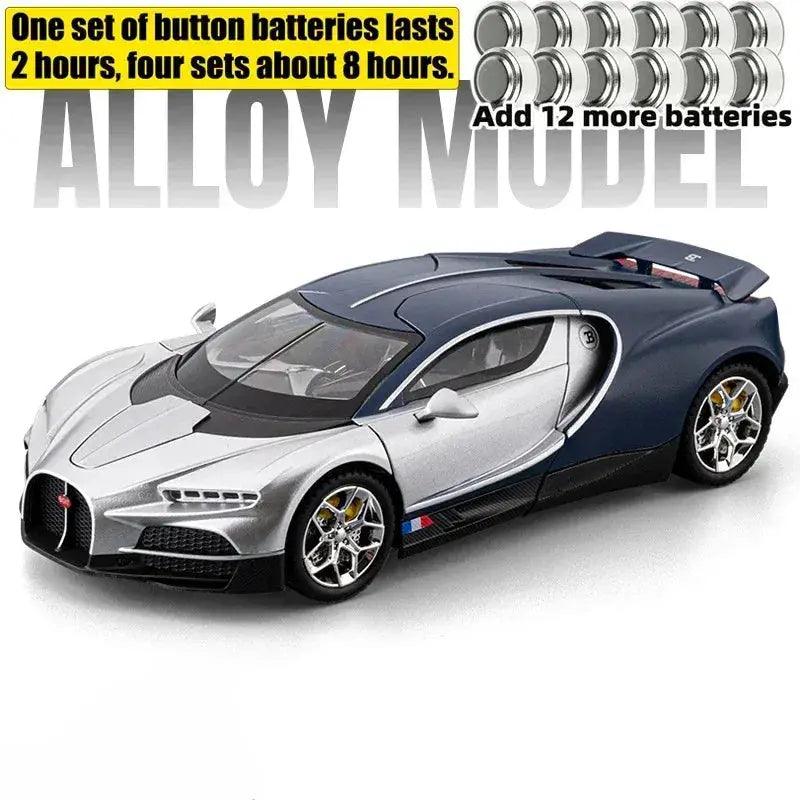  1 To 24 Alloy Diecast Supercar Sound Light PullBack -  ToylandEU™