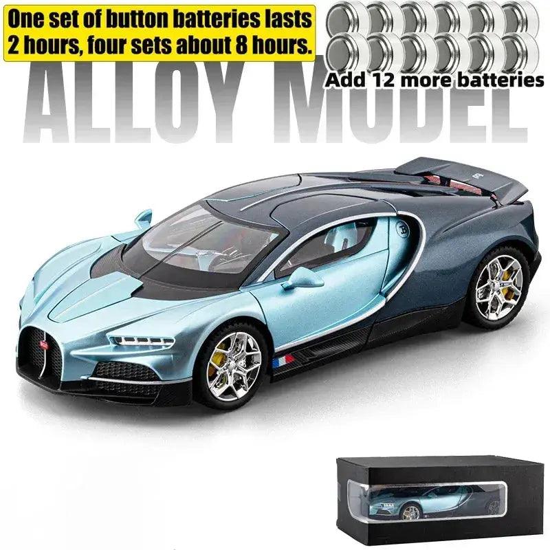  1 To 24 Alloy Diecast Supercar Sound Light PullBack -  ToylandEU™