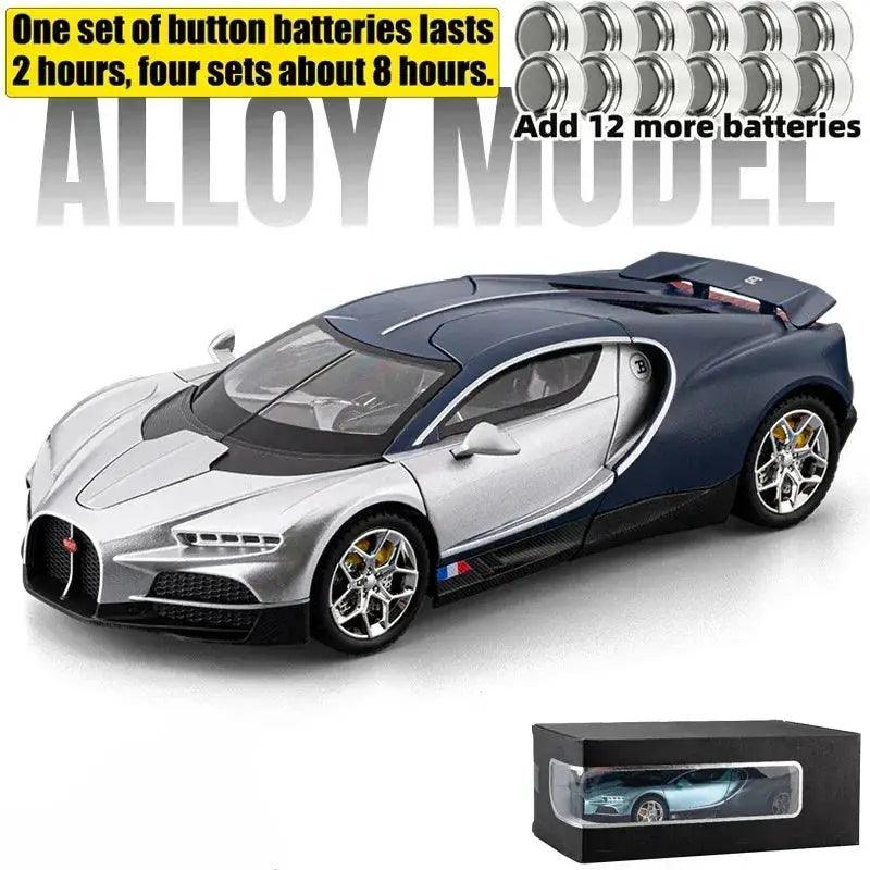  1 To 24 Alloy Diecast Supercar Sound Light PullBack -  ToylandEU™