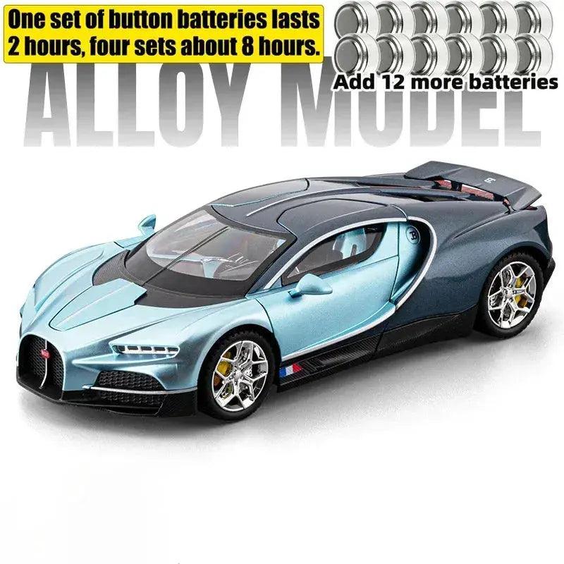  1 To 24 Alloy Diecast Supercar Sound Light PullBack -  ToylandEU™