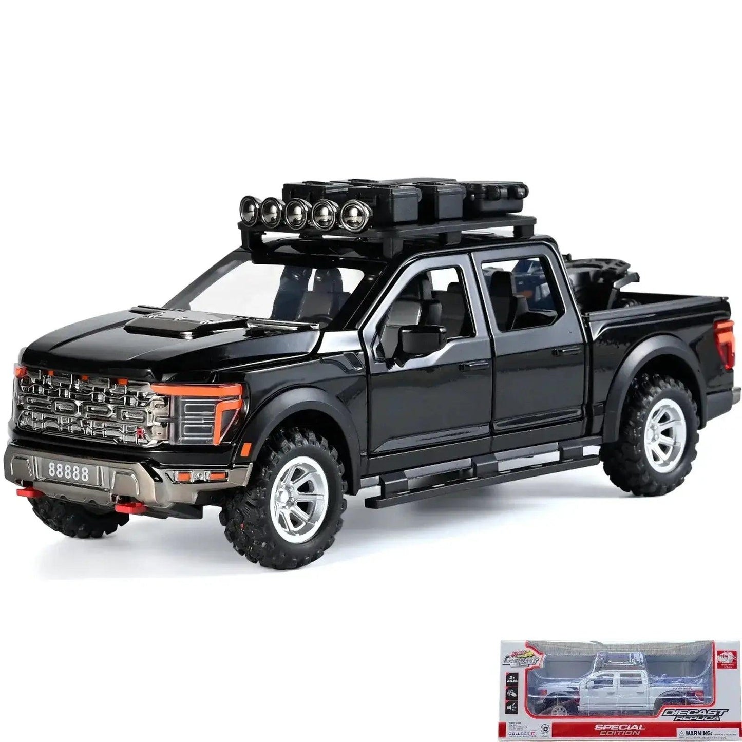  1 To 24 Diecast Alloy F150 Off Road Model Car Pull Back -  ToylandEU™