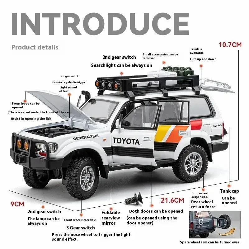  1 To 24 Diecast Alloy Toyota Land Cruiser LC80 Model -  ToylandEU™
